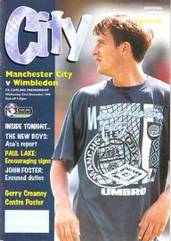 Manchester City v Wimbledon 1995/96
